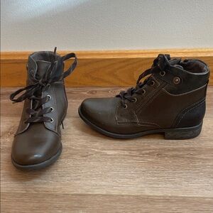Earth Origins Dark Brown Lace Up Boots